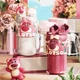 Термокружка Dishini Клубничный мишка с трубочкой Pink - изображение 8