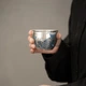 Серебряная чашка «Суситаоци», серебряная чашка для аквариума с драконьими рыбками, оригинальная чайная чашка в стиле кунг-фу от мастера Чжэн Вэньцяна, являющаяся объектом нематериального культурного наследия. - изображение 2