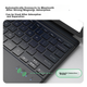 Клавиатура-чехол CangHua для Microsoft Surface Pro 4/5/6/7+/Pro 7, ультратонкая матовая поверхность из микрофибры с подсветкой и высокоточным тачпадом. - изображение 6