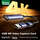 Карта захвата видео UGREEN HDMI с входом 4K HD, совместимая с ноутбуками, смартфонами, планшетами и камерами Switch/NS/PS5 для игр, прямых трансляций и записи видео, а также с USB-портом и разъемом Type-C. - изображение 11