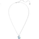 Колье SWAROVSKI «Лебедь» (Голубой лебедь), женский подарок на день рождения для девушки, женское украшение 5660594 - изображение 1