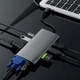 Док-станция расширения ThinkPad Lenovo Type-C, адаптер USB-C на HDMI и VGA, USB-концентратор, гигабитная сетевая карта, быстрая зарядка PD, устройство чтения карт SD/TF, док-станция расширения для ноутбука LC10 - изображение 9