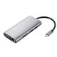 Док-станция расширения ThinkPad Lenovo Type-C, адаптер USB-C на HDMI и VGA, USB-концентратор, гигабитная сетевая карта, быстрая зарядка PD, устройство чтения карт SD/TF, док-станция расширения для ноутбука LC10 - изображение 1