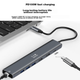 Док-станция расширения Netac Type-C, разветвитель для трех экранов USB-C на два HDMI, док-станция расширения 4K, быстрая зарядка PD, гигабитный порт Ethernet, HUB-разветвитель, совместима с компьютерами и планшетами, HC035 - изображение 7