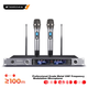 Микрофон беспроводной SANSUI H2S, ручной, с двумя микрофонами, профессиональный - изображение 4