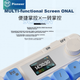 Бездротова клавіатура та миша EWEADN V98Pro, Bluetooth/дротова/USB, потрійний режим, з екраном, механічне відчуття, безшумна офісна мембранна клавіатура, 98 клавіш для комп'ютера, універсальна для ноутбуків, яскраво-помаранчевий колір - изображение 4