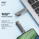 Флеш-накопичувач Aigo 256 ГБ типу C USB 3.2 високошвидкісний, W381 швидкість читання 220 МБ/с, сумісний з телефонами та комп'ютерами, офісний USB-накопичувач для бізнесу, портативний флеш-накопичувач для подорожей - зображення 7