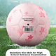 Футбольный мяч Kuangmi Cherry Blossom Pink, размер 5, для подготовки к экзаменам в средней школе, тренировок и соревнований, подарок на день рождения для мальчиков и девочек. - изображение 8