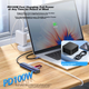 Док-станция расширения Acasis Type-C для настольных компьютеров, HDMI-концентратор, USB-разветвитель, функция зеркального отображения экрана 4K60 Гц, сетевой конвертер портов, адаптер для iPad Pro и Apple Mac, кабель DS-7HN6M1 длиной 1 метр. - изображение 5