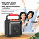 Бездротова Bluetooth-колонка Newmine K220, звукова система Square Dance, портативний сабвуфер з високою гучністю для вулиці, домашній караоке-плеєр, гучномовець для вуличних торгових автоматів, версія з одним мікрофоном - зображення 6
