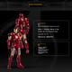 Фигурка Железного Человека Marvel, версия MK7 с подсветкой, модель для демонстрации, подарок на день рождения для мальчиков. - изображение 8