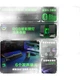Домашні комп'ютерні колонки Newmine V6 з мікрофоном, Bluetooth 5.3, RGB-підсвічування, система об'ємного звучання для настільного комп'ютера, ноутбука, ігрова гарнітура, чорні - зображення 2
