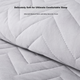 Антибактеріальний наматрацник LUOLAI Home Textile, проти кліщів, потовщений, сірий, 1,8 м - зображення 3