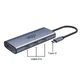 Док-станция расширения Aigo Type-C, USB 3.0-концентратор, адаптер порта Gigabit Ethernet RJ45, конвертер HDMI/VGA, быстрая зарядка PD100 Вт, док-станция расширения USB T07-R (металлический корпус) - изображение 2