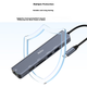 Универсальная док-станция Netac Seven-In Type-C с устройством чтения карт TF/SD, портом USB-C на HDMI/RJ45 Gigabit Ethernet/быстрой зарядкой PD для планшетов Mac HC024 - изображение 1