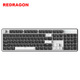 REDRAGON KS104-B Механічна клавіатура, Дротова офісна клавіатура, Комп'ютерна клавіатура, Новорічний подарунок, Чорно-біла, Сині перемикачі - зображення 9