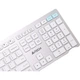 A4TECH FX50, 109-клавішна дротова клавіатура, тонкоплівкова тиха клавіатура, комп'ютерна клавіатура, клавіатура для Mac, офісний друк, гарне відчуття в руці, Fei Shidai, клавіатура з ножицеподібною ніжкою, залізно-сірий колір, дротова - зображення 1