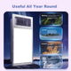 Обогреватель для ванной комнаты Midea Wind And Heat Iron Man Series с подсветкой, встроенным вытяжным вентилятором и дистанционным управлением, модель GA10. - изображение 8