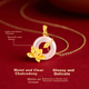 Серебряное колье Zhenshang S925 с нефритовым кулоном «Пинъань» - изображение 3