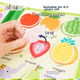 Тканинна книжка Jollybaby на липучці, що відривається, іграшка для прорізування зубів у дитини, міцна, стійка до розривів іграшка, дитячий подарунок, книжка-відрив - у стилі джунглів - зображення 5