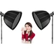 LATZZ Deep Throw Softbox, портативный профессиональный аксессуар для фотостудийного освещения, параболический софтбокс, 90 см (с сеткой) - изображение 3