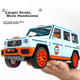 Модель автомобиля Heimanba Mercedes-Benz G63 Gulf Edition в масштабе 1:18, литая под давлением, реалистичная коллекционная оригинальная заводская игрушка для детей. - изображение 6