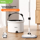 Роторная швабра HoMettler Clean And Dirty Separation, 3 насадки для домашнего использования, уборка без рук, не требует стирки, 2026. Плоская швабра для ленивых с ведром. - изображение 4