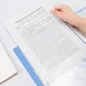 Папка для документов формата A4/60 страниц, папка для документов для бизнес-экзаменов, органайзер для договорных документов с карманами для отдельных листов, защитный чехол для документов для офиса и учебы, синяя PQ101-J60 - изображение 6
