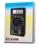 Тестер DT-830B LCD, 130*70мм, пластиковий футляр, A, V, R, тест діодів - зображення 3