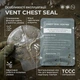 Оклюзійна пов'язка-наліпка Chest Seal вентильована з клапаном торакальна при пнєвмотороксі VENT CHEST SEAL - зображення 6