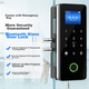 Замок Realand с отпечатком пальца для стеклянных дверей, Bluetooth, офисный, ZD708 - изображение 1