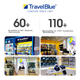 Подушка TRAVEL BLUE для шиї U-подібна дорожня, піна з ефектом пам'яті - зображення 2