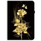Защитный чехол Deexe Flower для TECNO Megapad 11 - Gold Butterfly Rose - изображение 5