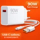 Зарядний пристрій Xiaomi 90W HyperCharge Combo (Type-A) білий + кабель USB-C - зображення 1