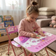 Столик складаний і стільчик Bambi фіолетовий X-399 60×40 см, Дитячий складаний стіл зі стільцем 57831/9 - зображення 2