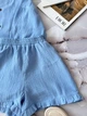Жіночий костюм мусліновий блакитний 42-44 б1366.128 - зображення 4