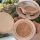 Тональный кушон с веганским коллагеном Derma Factory Vegan Collagen Cushion № 21 Natural Yellow Beige (15 г) - зображення 8
