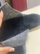 Тапочки женские Klerotex паркетные войлочные открытые серые на липучке 39 - изображение 7
