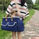 Сумка переноска для кота кошки котят собаки домашних животных до 8 кг с окошком и ремешком на плечо синяя (002384) - изображение 2