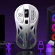 Беспроводная сверхлегкая Bluetooth мышь RGB с аккумулятором — игровая компьютерная мышка для ПК и ноутбука FE-577 Серая - изображение 3