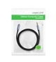Аудиокабель удлинитель UGREEN AV118 3.5mm Male to 3.5mm Female Extension Braid 2m Black (UGR-40675) - изображение 3