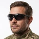 Очки тактические солнцезащитные 5.11Tactical Aileron Shield со сменными линзами Черные - изображение 4