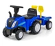 Дитячий трактор каталка Milly Mally New Holland Blue з причепом каталка толокар від 1 року трактор дитячий біговел каталка від 12 місяців - зображення 1