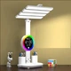 Настольная LED лампа KRX-104 с RGB-подсветкой, вентилятором, часами и подставкой, Аккумуляторный 57700/59 - изображение 5