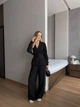 Костюм жiночiй класичний лляний сорочка+штани чорного кольору 38170 46/48 - зображення 5