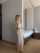 Жіночий прогулянковий костюм (топ+брюки) Uaclothes 42 Бежевий (like38175-186071349) - зображення 7