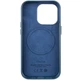 Кожаный чехол Leather Case MagSafe для iPhone 14 Pro Indigo Blue - изображение 3