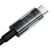 Кабель Baseus Gem Type-C - Type-C PD 100W (5A) 1м нейлоновый для ноутбука и быстрой зарядки Black (P10373000111) - изображение 4