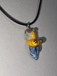 Скляний підвіс ISTA Lampwork на каучуковому шнурі 44-48см, R23 - зображення 3