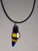 Скляний підвіс ISTA Lampwork на каучуковому шнурі 44-48см, R25 - зображення 3